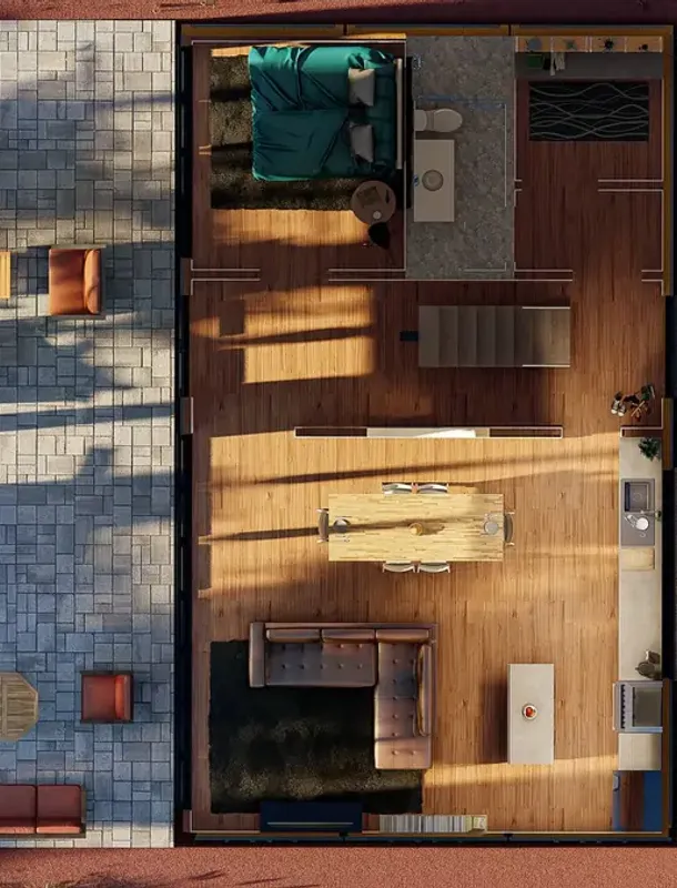 Photo of construction plans