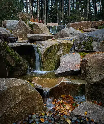 Landscaping on a building site
